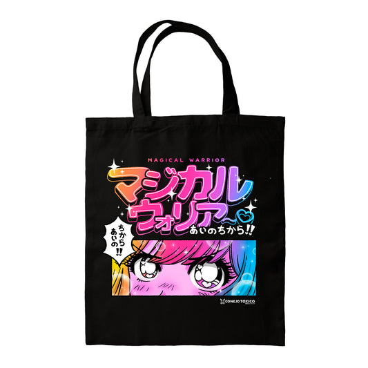 Bolsa de tela tipo tote bag estampado Magical Girl Sailor Moon Anime retro con asas de mano. Tamaño : 35 x 36 cms