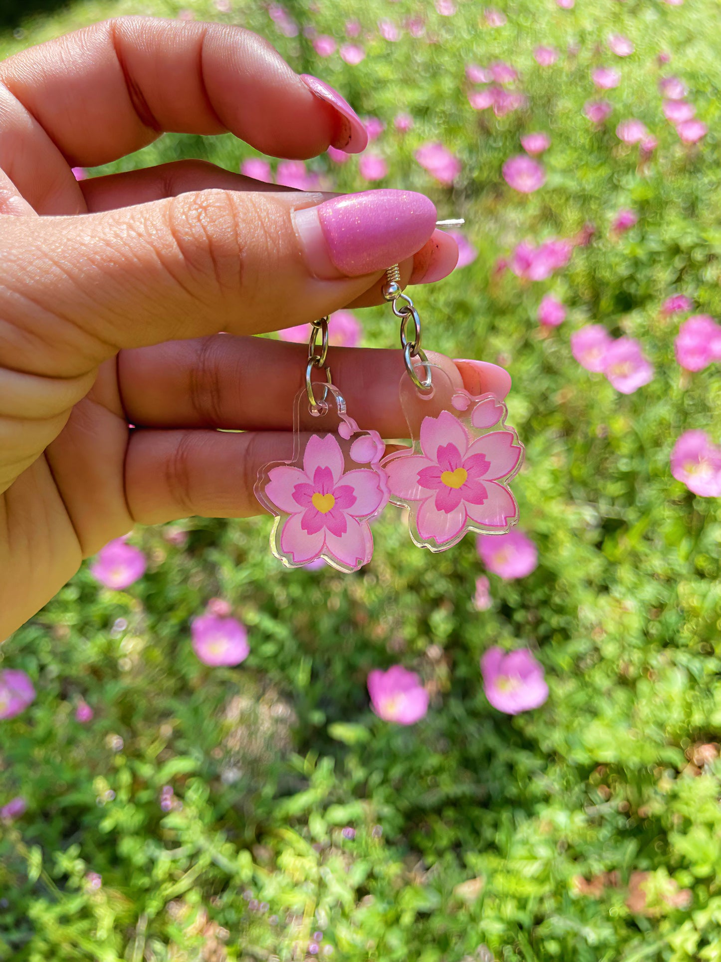 Aretes sakura blossom