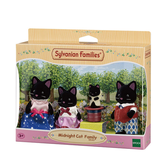 Familia gatos negro sylvanian famlies ternurin