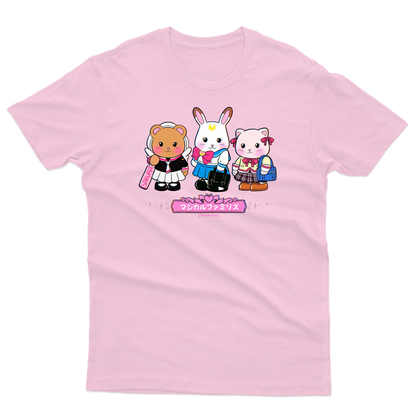 Playera rosa Unisex Sylvanian Families Magical Girl