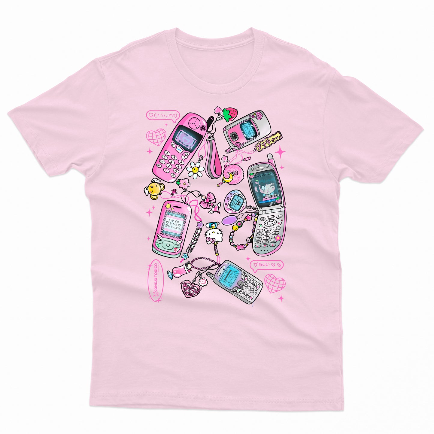 Playera rosa Unisex Magical Girl y2k