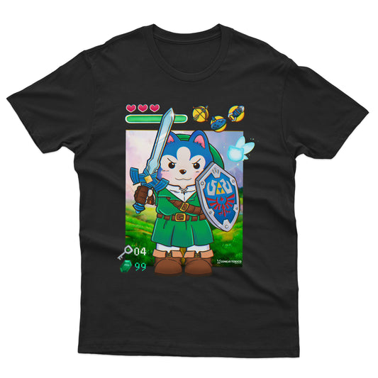 Playera negra Bruce Husky Legend of Zelda Unisex