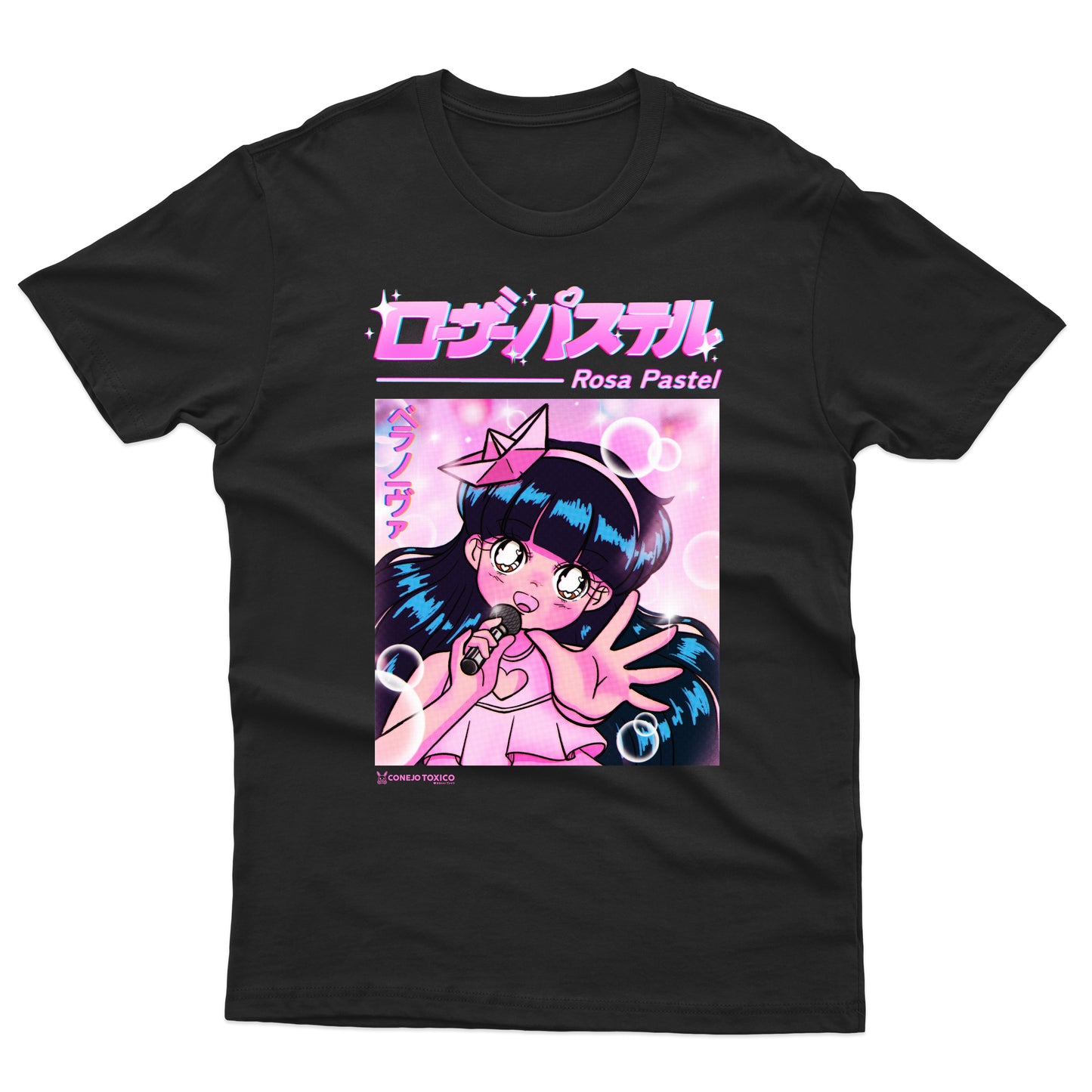 Playera  Belanova Rosa Pastel Anime