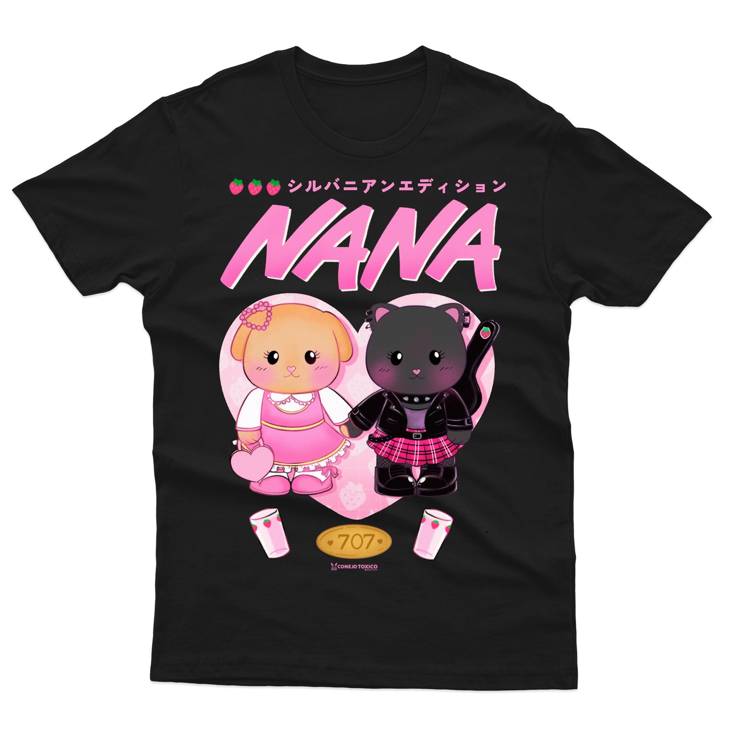 Playera negra Unisex Sylvanian  NANA