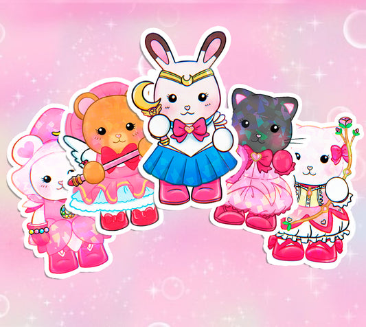 Set Completo Sticker Magical Sylvanian anime kawaii