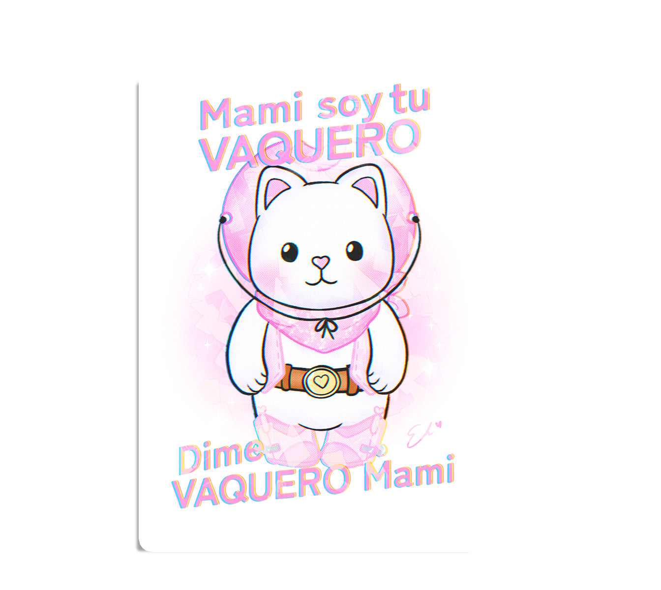 Sticker Holografico  Sylvanian Families Magical Vaquero