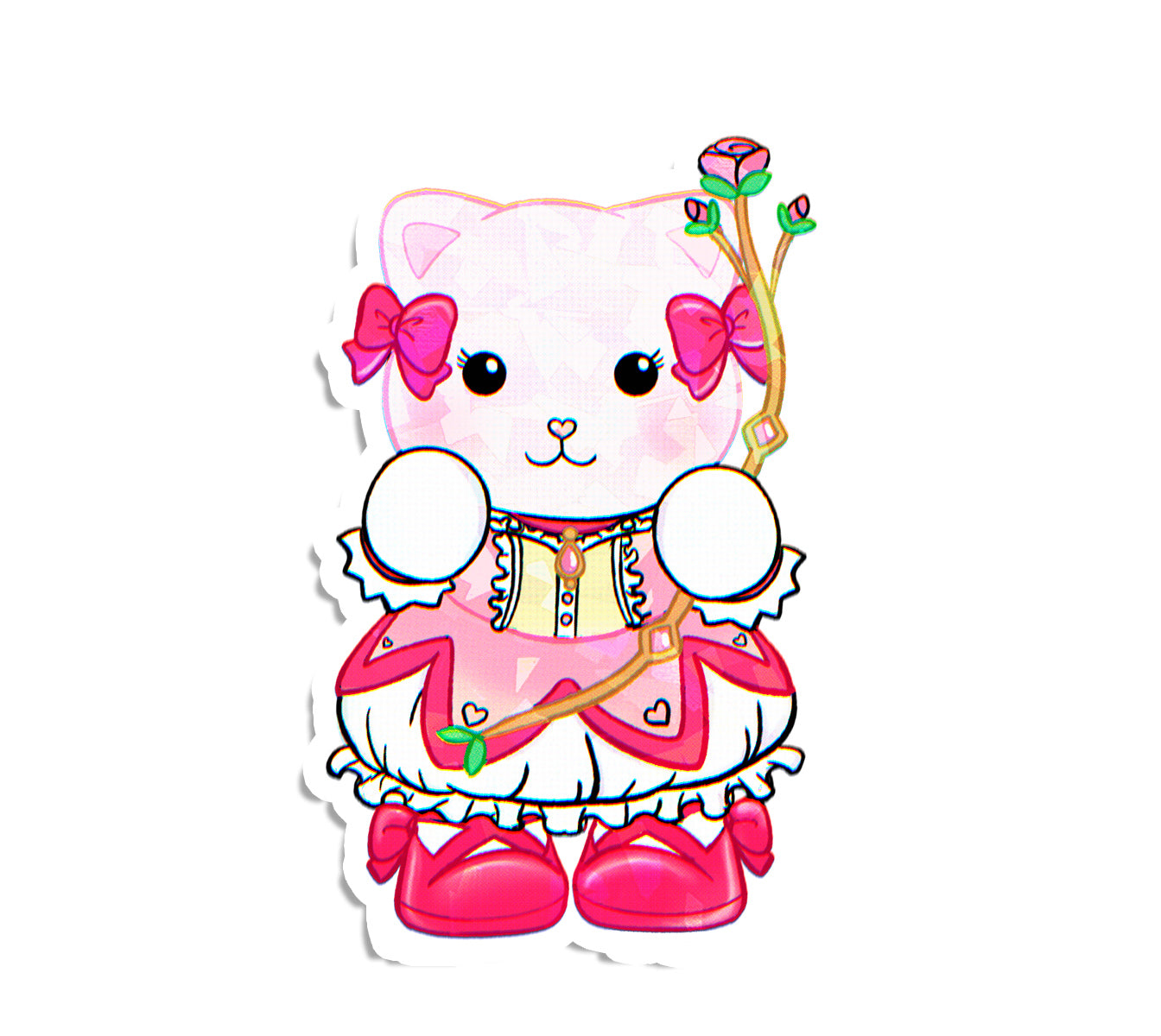 Madoka Magica Sylvanian anime kawaii magical girl sticker