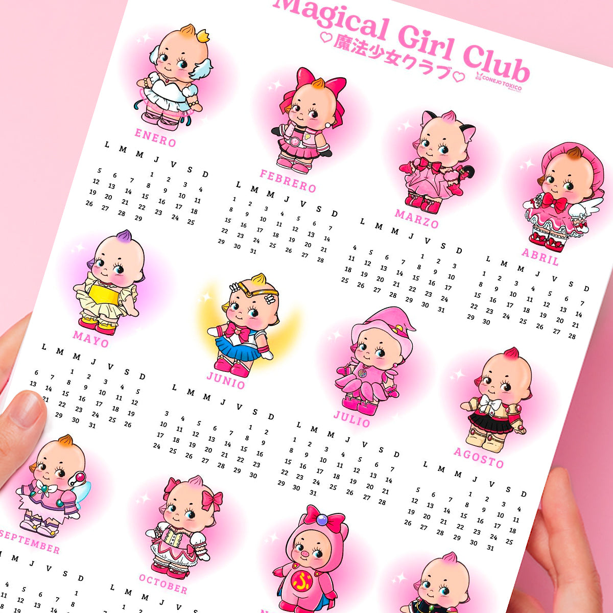 Calendario GRATIS KewPie Magical Girl Anime DIGITAL