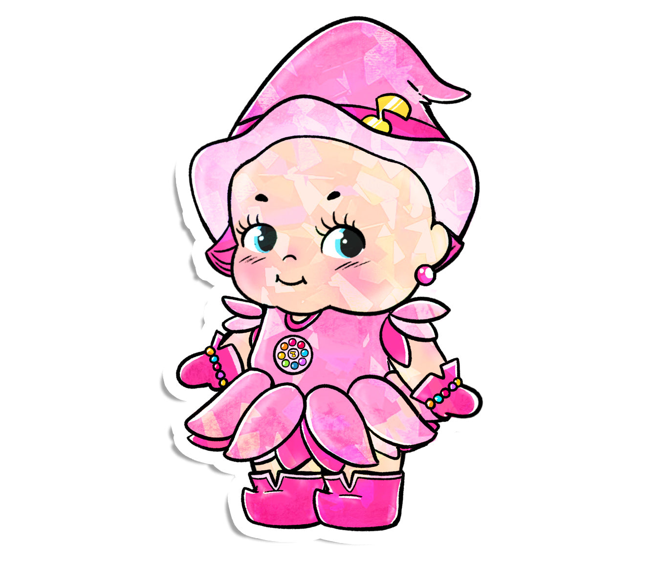 Doremi anime kawaii magical girl kewpie sticker