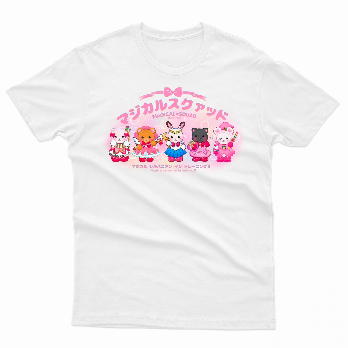 Playera Blanca Unisex Sylvanian Families Magical Girl