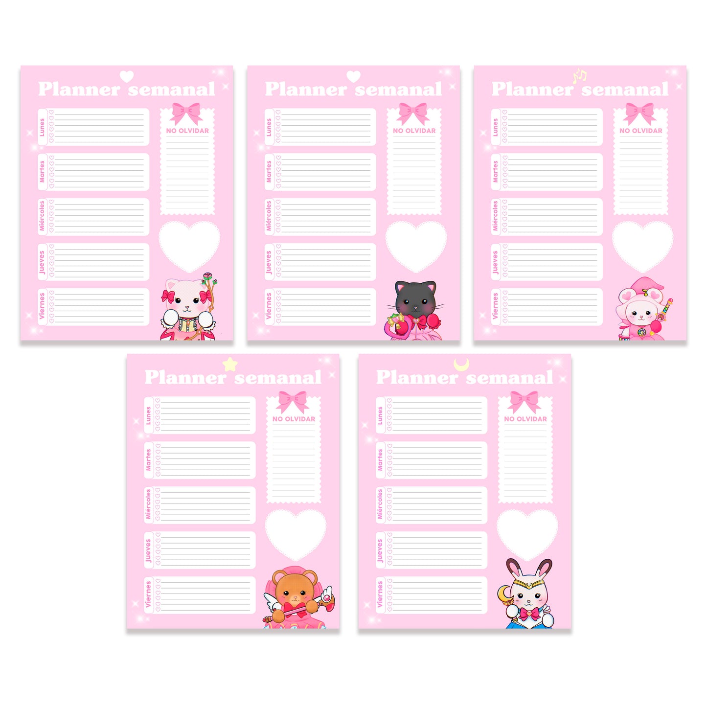 Weekly Planner Sylvanian Magical Girls