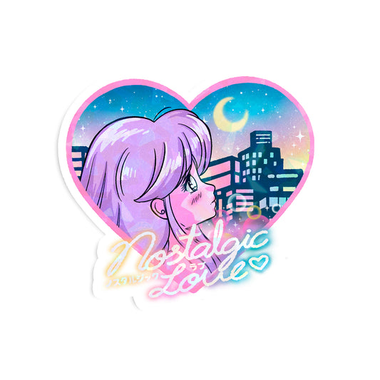 Sticker Anime Retro Nostalgic Love